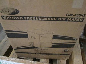 Whynyer freestanding stainless steel ice maker