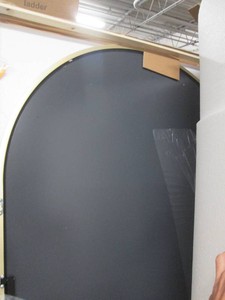Gold metal trim full length mirror, 79 x 40