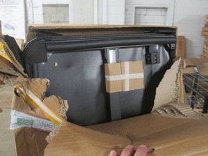 Truck bed tonneau cover, frame with soft top