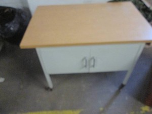 Work table on wheels, 40 x 26 and 27 tall