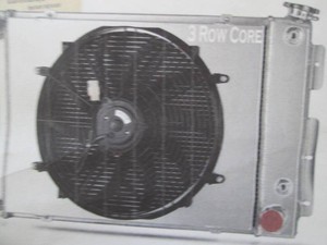 Radiator fir for 1967-1969 Chevy Camaro, Pontiac Firefitd, 1968 Sprint Trans Am RS, SS & Z28
