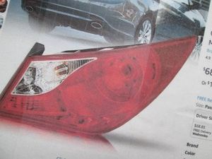 2011-2014 Hyundai Sonata right rear tail light assembly