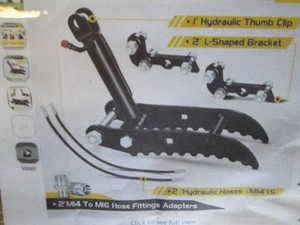 Mini excavator thumb for typhpn & agt excavators w2pc l-shaped bracket  l-shaped bracket hydraulic thumb for classic ans Chinese mini excavator under 3-tons