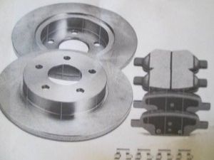 Rear brake kit disc brake rotors and pads fit 2005-2008 Chevy cobalt, 2008-2010 HHR, 2004-2012 Pontiac , 2007-2010 G5
