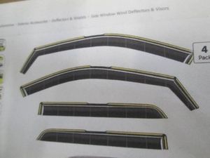 Window guardvisordeflectors for 2018-2024 Toyota Camry
