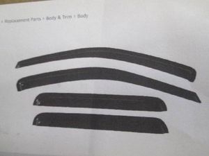 4pc window guardvisordeflectors for 2010-2016 Cadillac SRX