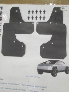 2024 Tesla cyber truck 4pc mud flap set