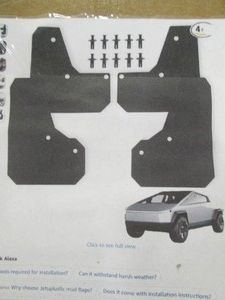 2024 Tesla cyber truck 4pc mud flap set