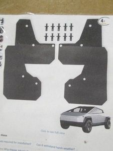 2024 Tesla cyber truck 4pc mud flap set