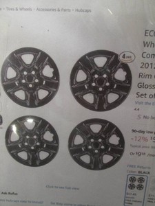 18in hub caps wheel covers for 2006-2014 Toyota Rav-4 set of 4