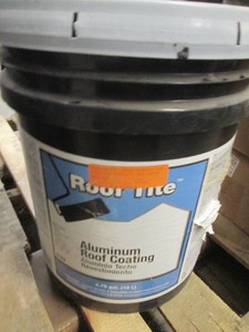 4.75 Gallons of Roof Rite aluminum roof coating