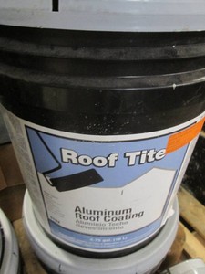 4.75 Gallons of Roof Rite aluminum roof coating
