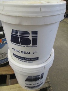 2 Two Gallon buckets of ABI quick seal emergency roof patch