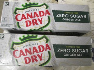 2 12 Packs Canada Dry Ginger ale