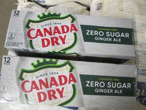 2 12 Packs Canada Dry Ginger ale