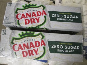 2 12 Packs Canada Dry Ginger ale