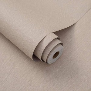 24x393 Light Brown Fabric Peel and Stick Flax Textured Wallpaper  Linen,Seagrass,Removable,Vintage,Matte Frosted,Waterproof,Contact Paper,for Bedroom,Living Room