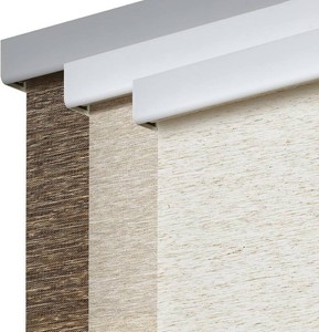 Persilux Free-Stop Cordless Roller Shades for Windows Shades Light Filtering Blinds (Cream 35 W x 64 H) Natural Woven Fabric UV Protection Thermal Insulation Roller Blinds for Windows, Home, Door