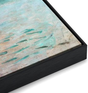 Black Canvas Frame for 36x48 Art Prints Oil Paintings,0.86 Deep  Easy DIY Assembly,Durable Metal,Floating Design,Horizontal or Vertical Display,Modern Home Office Bedroom Hallway Wall Decor