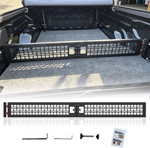 $160 Truck Bed Divider, Cargo Organizer Panel Compatible with 2019-2025 Chevy Silverado and GMC Sierra 1500 Accessories, Aluminum Alloy Luggage Divider Cargo Manager