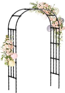 4.9x8.5FT Garden Arch Trellis for Climbing Plants Outdoor  Garden Arch Arbor Trellis for Lawn,Patio,Wedding Archway for Party&Ceremony Wedding Decoration