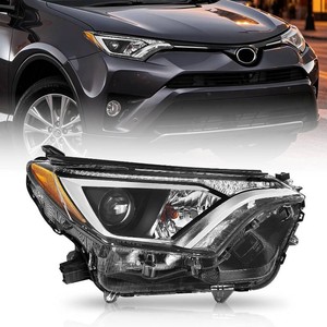 $130 Headlights For 2016 2017 2018 Toyota RAV4 USA Built Halogen WBulbs(Passenger Side(Right))