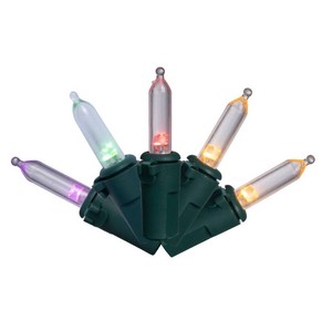 Enchanted Forest  LED 50-Light Warm White & Multicolor Color-Changing Mini Christmas Light Set with Rechargeable Power Bank