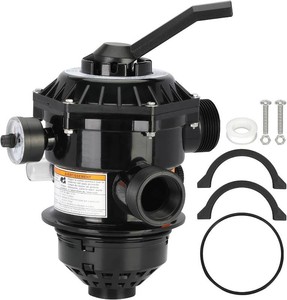 262506 1-12-Inch 6-Way Clamp Style Valve Compatible with pentair 262506 Multiport Valve,Fit for TagelusSand DollarMeteor Pool and Spa Sand Filter