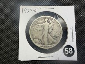 1927-S Walking Liberty Silver Half Dollar