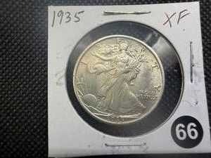1935 Walking Liberty Silver Half Dollar Marked XF When Purchased