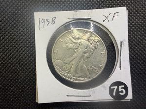 1938 Walking Liberty Silver Half Dollar Marked XF When Purchased