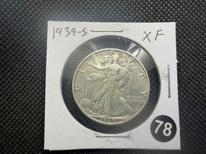 1939-S Walking Liberty Silver Half Dollar Marked XF When Purchased