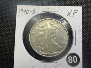 1940-S Walking Liberty Silver Half Dollar Marked XF When Purchased