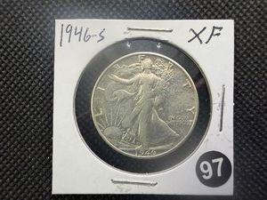 1946-S Walking Liberty Silver Half Dollar Marked XF When Purchased