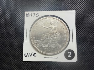 Rare 1877-S 3 Trade Dollar Marked Uncirculated When Purchased - Greysheet Wholesale Value for an MS60 is $950