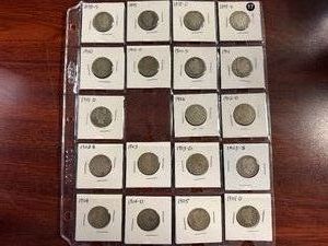 Nineteen Silver Barber Quarters  1898 - 1905 (includes Better Dates 1901-O, 1904-O, and 1905-O)  -  Greysheet Wholesale Value for these coins at G4 totals $368.45
