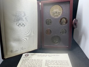 1984-S Olympic Silver Prestige Mint Set in Original U.S. Mint Package - Greysheet Wholesale Value is $60.10