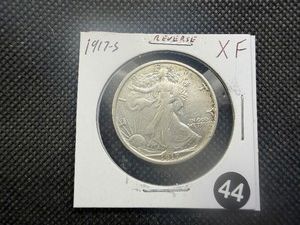 1917-S Reverse  Walking Liberty Silver Half Dollar Marked XF When Purchased- Greysheet Wholesale Value for an XF40 is $180