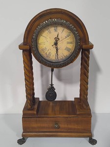 Wood Pendulum Table Clock