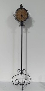 Wrought Iron Floor Clock