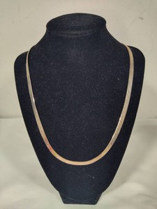 925 Sterling Silver Herringbone Necklace