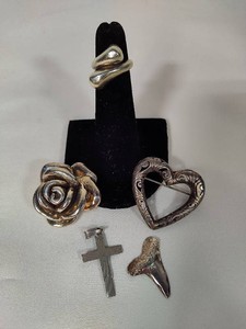 925Sterling Silver Brooch, Pendants & Ring