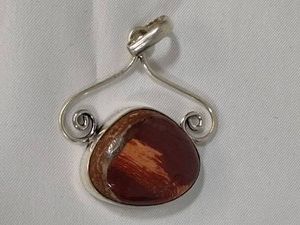 925 Silver Landscape Jasper Pendant