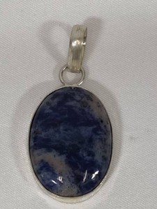 925 Sterling Sodalite Pendant