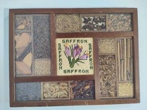 Handmade SeedHerb Embroidered Framed Art