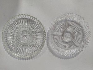 Crystal Relish TraysServing Plates