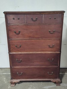 Five Drawer Antique Wood Dresser