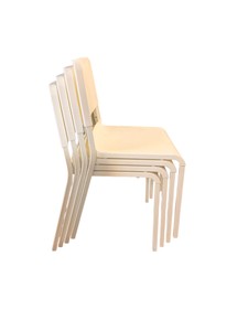 4 IKEA TEODORES White Stackable Dining Chairs  $220 Current Retail