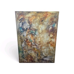 Lupina Flores Original Oil Painting Signed Valued at $2600 that measures 36 wide  48 tall