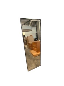 65.5 Black Framed Full-Length Floor Mirror with Easel Stand  21.5 Wide